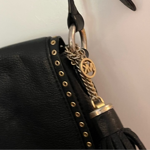 Michael Kors Brooklyn Leather Satchel Grommet 2-Way Bag - Picture 6 of 12